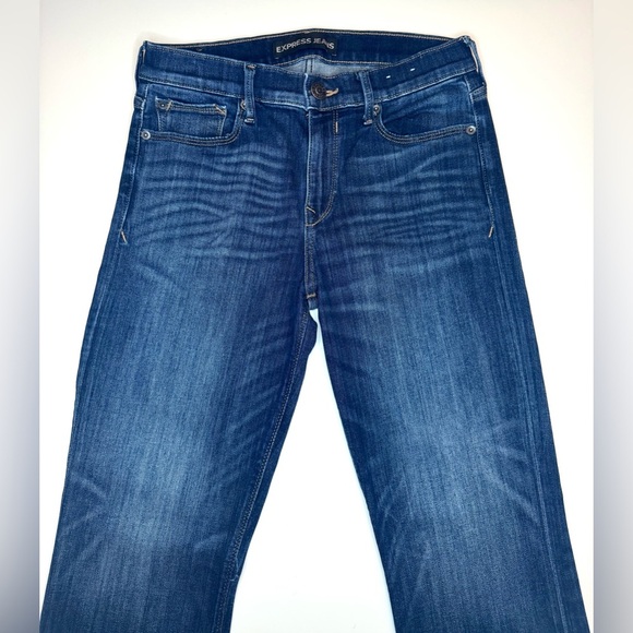 Express Women’s Straight Mid Rise Jeans Size- 6 - Picture 2 of 9
